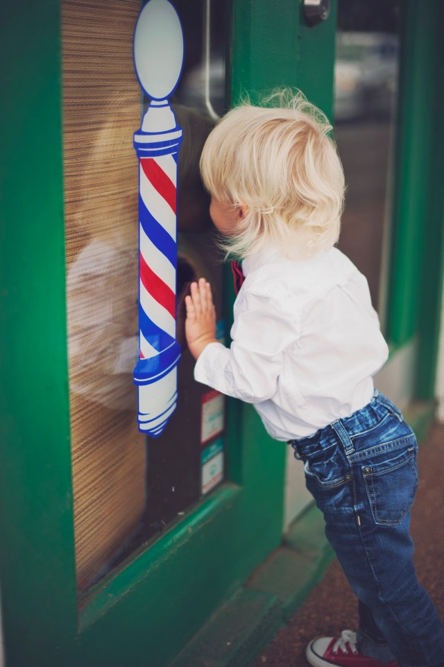 Baby's First Hair Cut Vintage Style  
