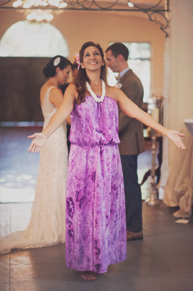 Hula Dancer during communion