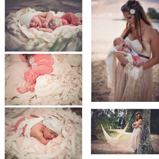 mother and newborn boho